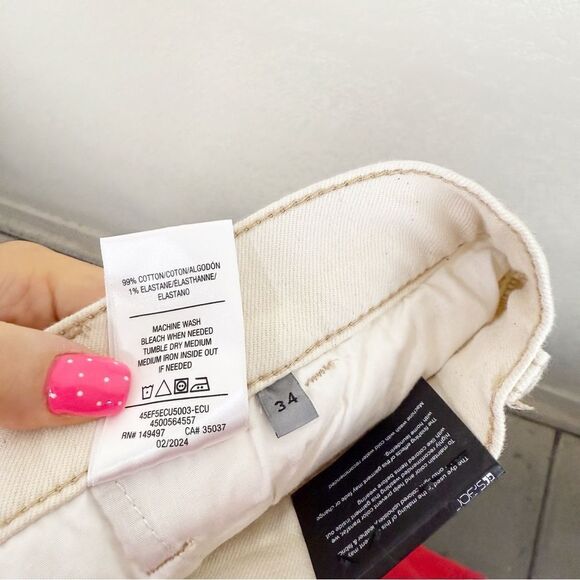 Joe's Cream Cargo Jeans Wide Leg Pants Woman's Size 34 - Picture 8 of 8